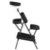 Black New BestMassage 4" Portable Massage Chair Tattoo Spa Free Carry Case 8B